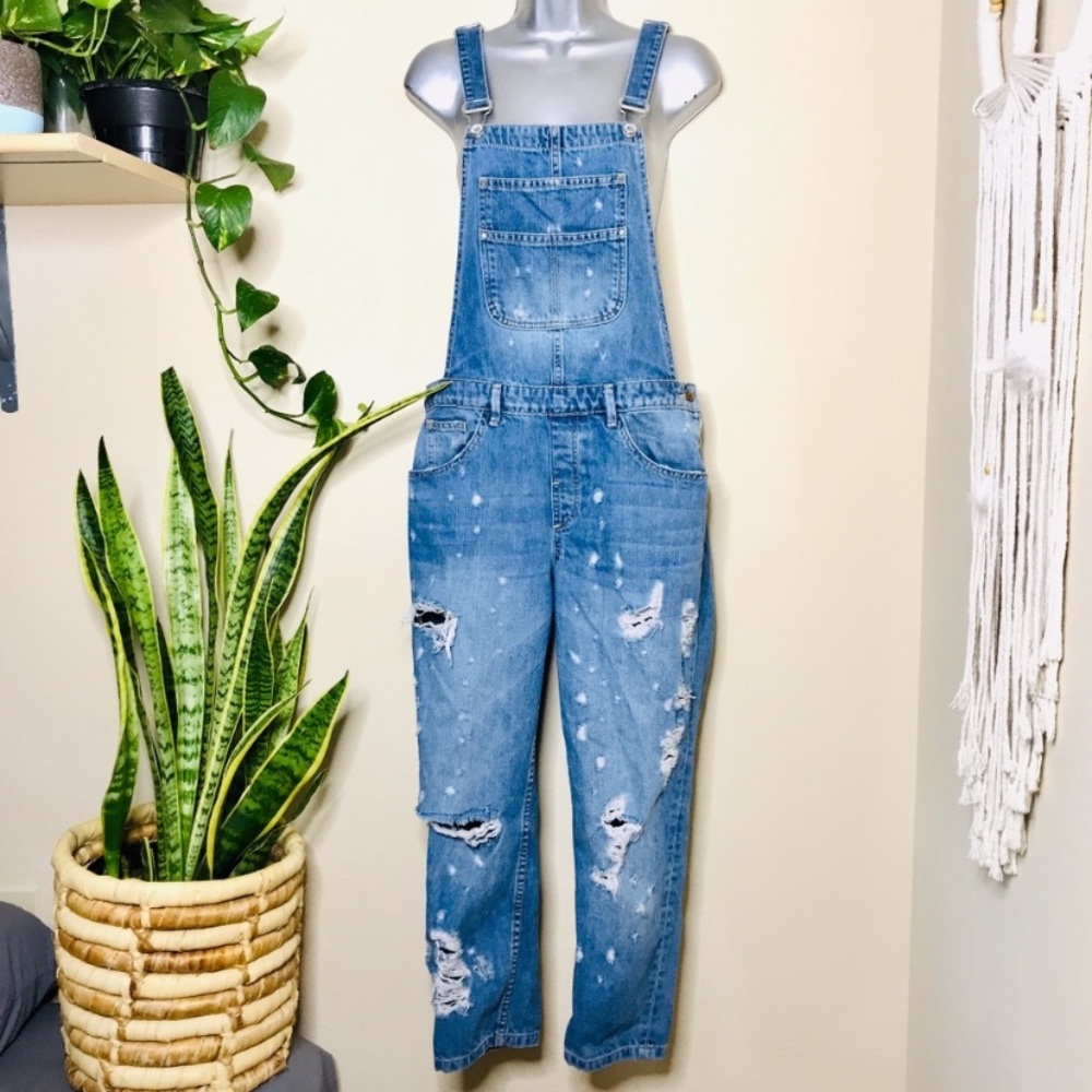 Zara Denim Overalls